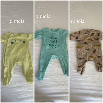 Pyjama 1 mois et 0 mois 