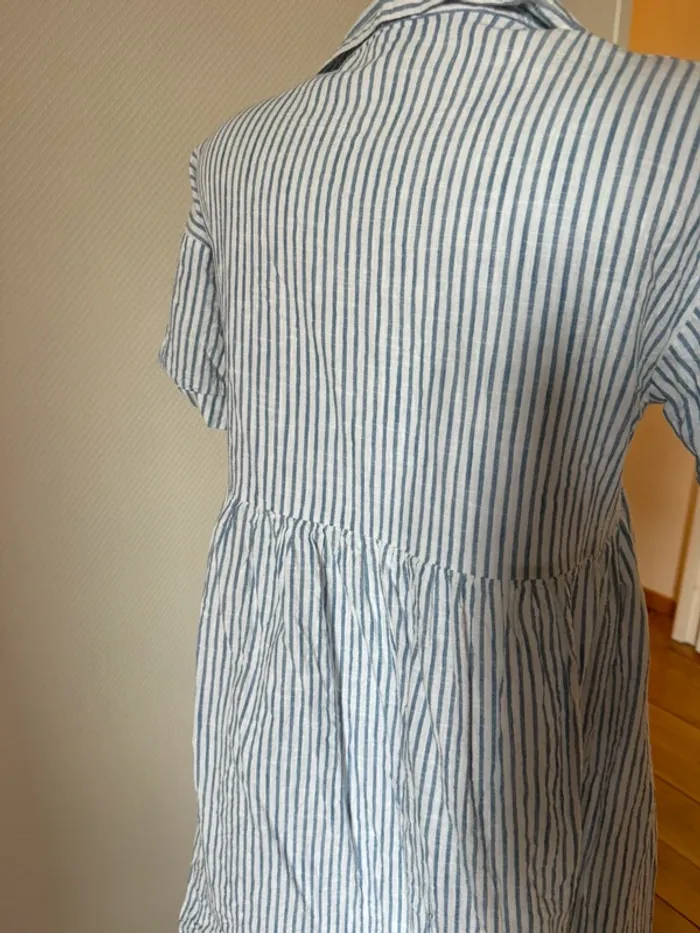 Robe à rayure en très bon état allaitement et grossesse taille 36 vertbaudet - photo numéro 5