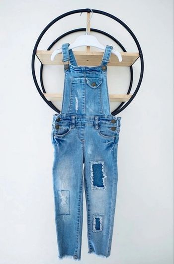 2 ans salopette en jean effet destroy tape a l'oeil 86 cm