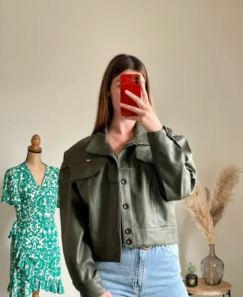 Veste oversize kaki