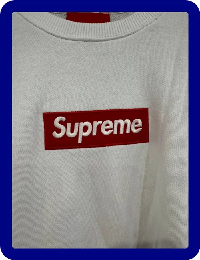 Pull / sweat Supreme Blanc Taille L - photo numéro 2