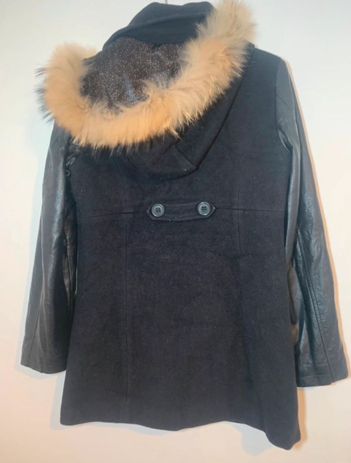Manteau caban noir ddp taille xs - photo numéro 5