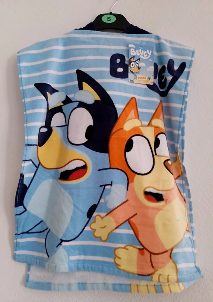 Cap de bain poncho serviette bluey - photo numéro 2