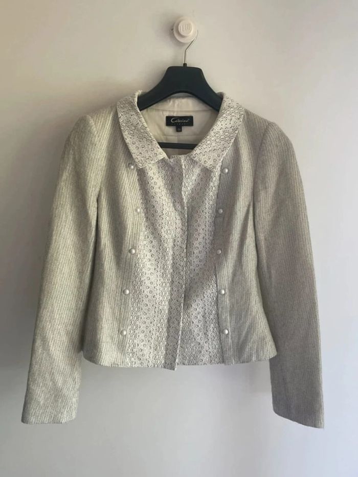 Veste blanche dentelle Caterina Leman