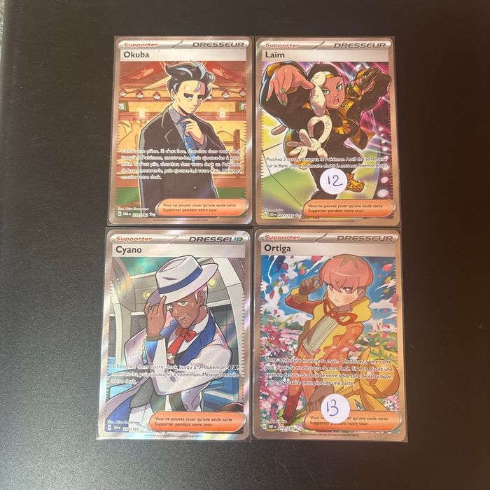 Lot de 4 cartes Pokémon Full art 🇫🇷