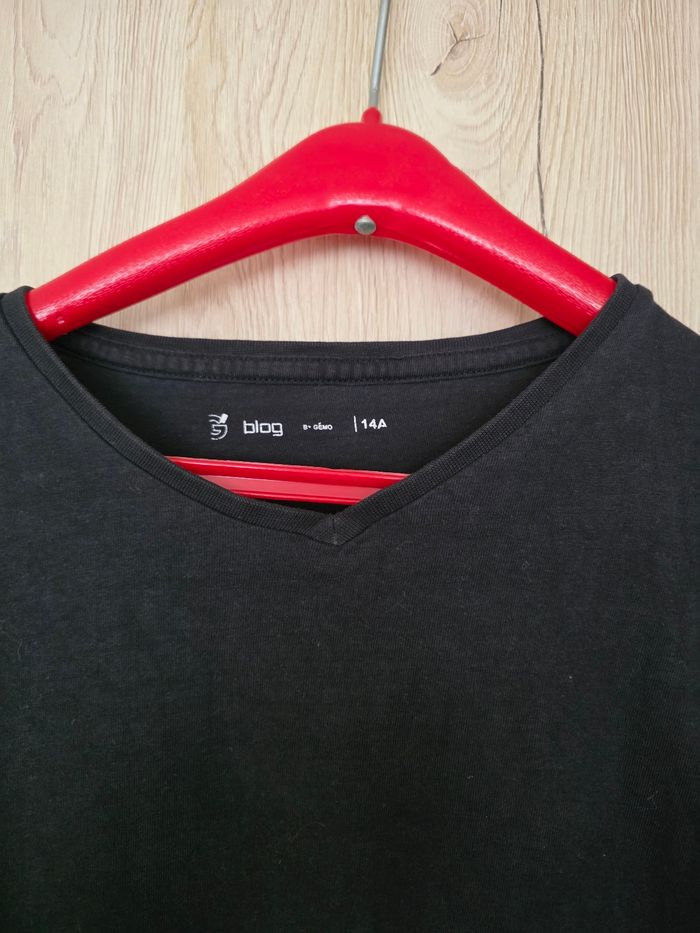 TEE-SHIRT GARÇON NOIR TAILLE 12 ANS MARQUE GÉMO - photo numéro 2
