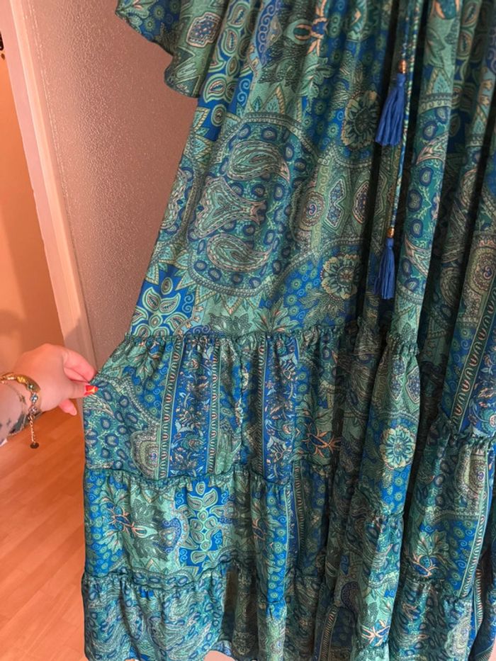 Robe bohème verte/bleu - photo numéro 6