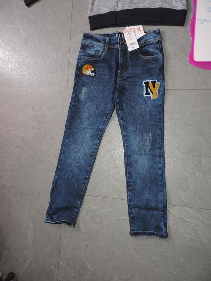 ensemble tape à l'oeil taille 8 ans jeans slim - photo numéro 3