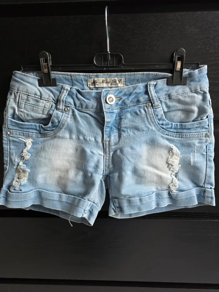 short bleu clair Miss RJ