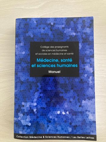 Livre médecine santé et sciences humaines