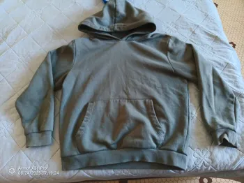 Pull à capuche vert XXS Kiabi