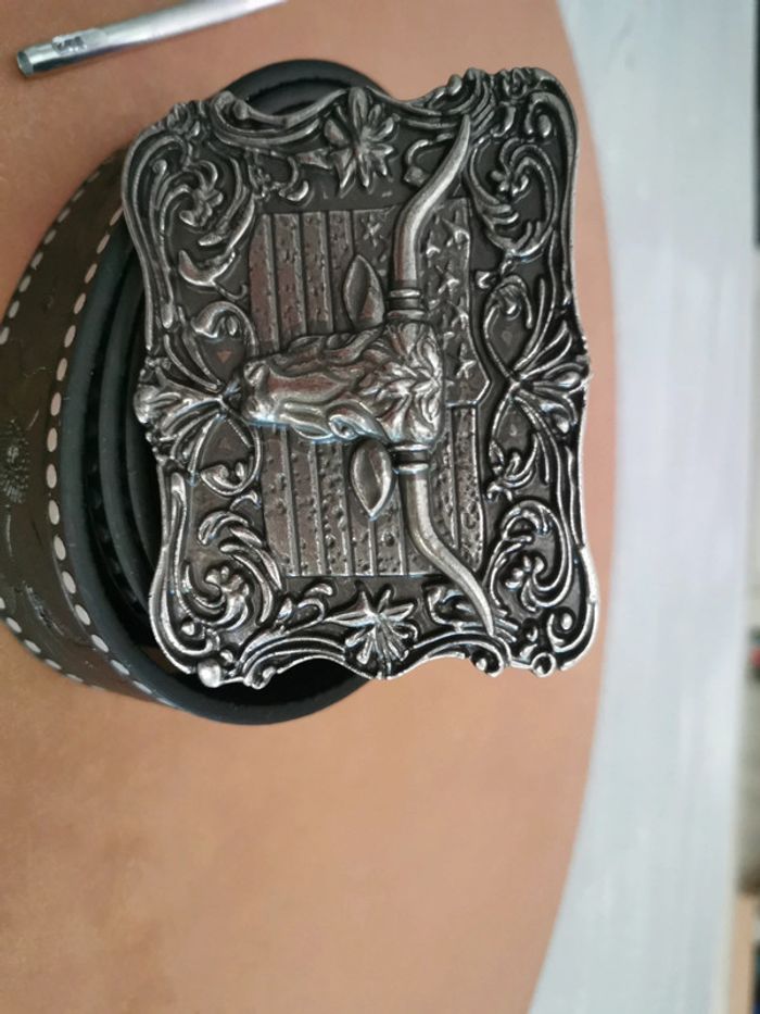 Ceinture de cowboy country taureau - photo numéro 2