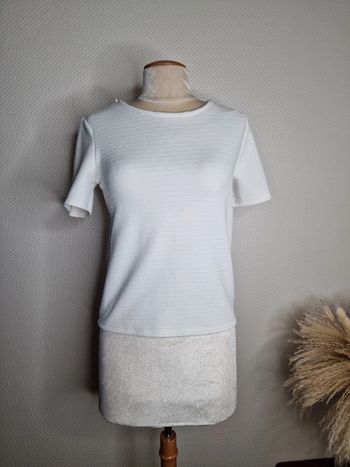 T-Shirt blanc - Pimkie taille XS 🌸