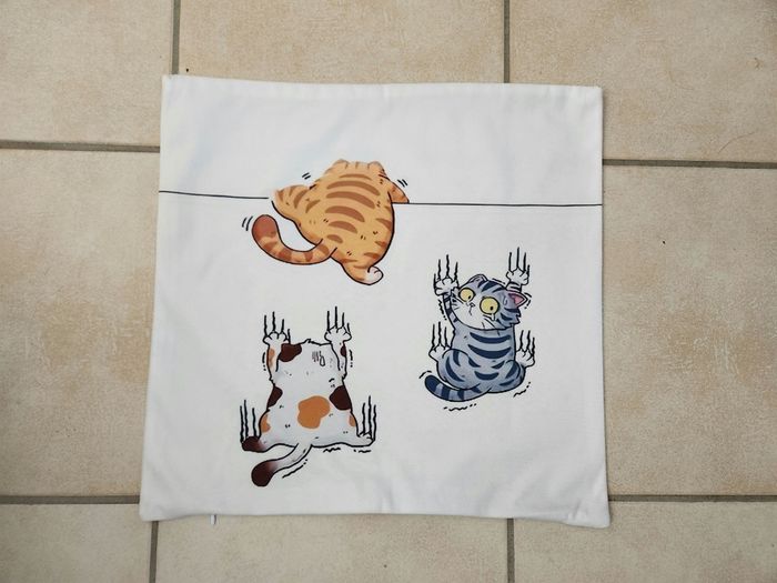 Housse de coussin chats