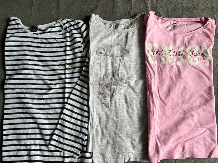 Lot de 6 t-shirts manches longues fille - photo numéro 2