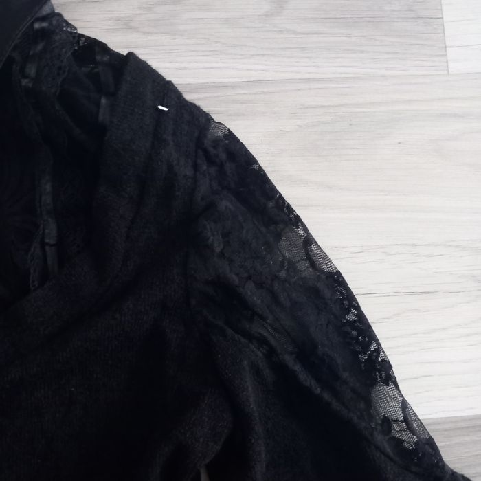 Chemisier femme noir à manches longues Espérance Paris taille unique - photo numéro 3