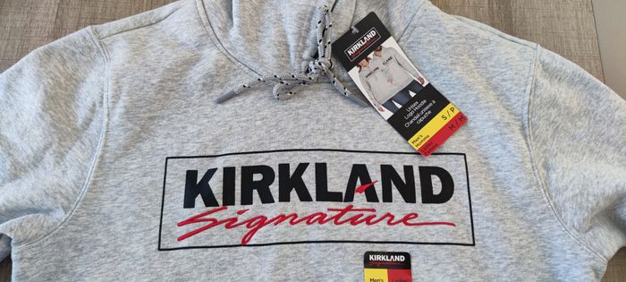 Sweat à capuche gris Kirkland S/M neuf avec étiquette mixte - photo numéro 4