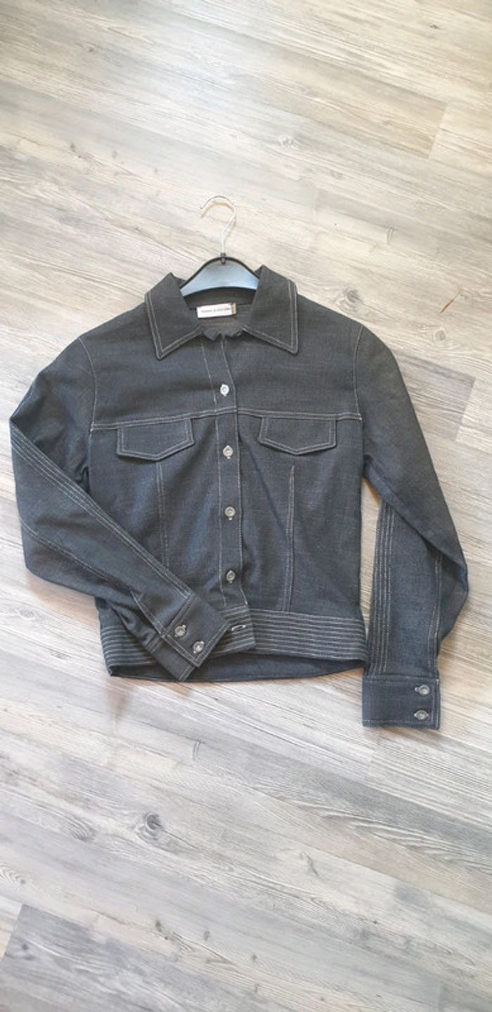 Veste courte en jeans