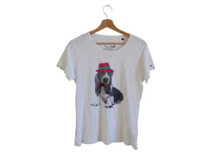 C59 t-shirt blanc Tommy Hilfiger L