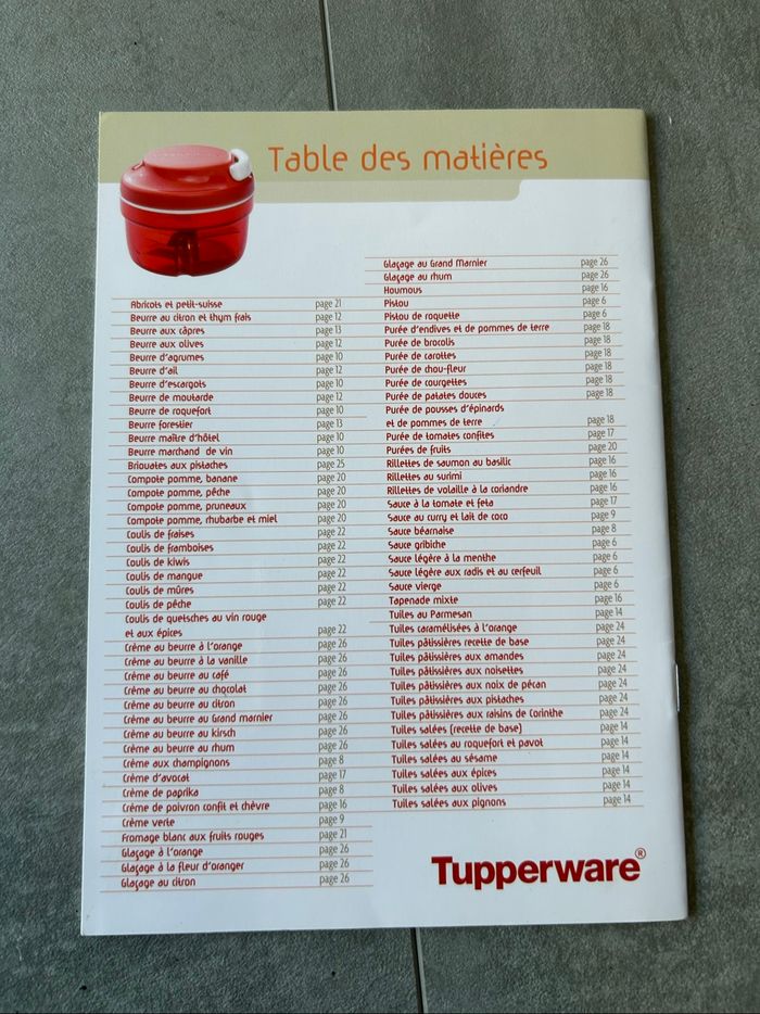 Livret recettes Turbotup Tupperware  neuf - photo numéro 2