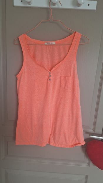 Débardeur corail Camaïeu