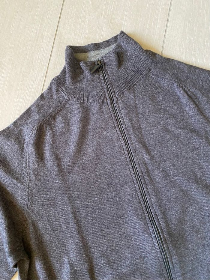 La Halle gilet zippé gris M - photo numéro 2