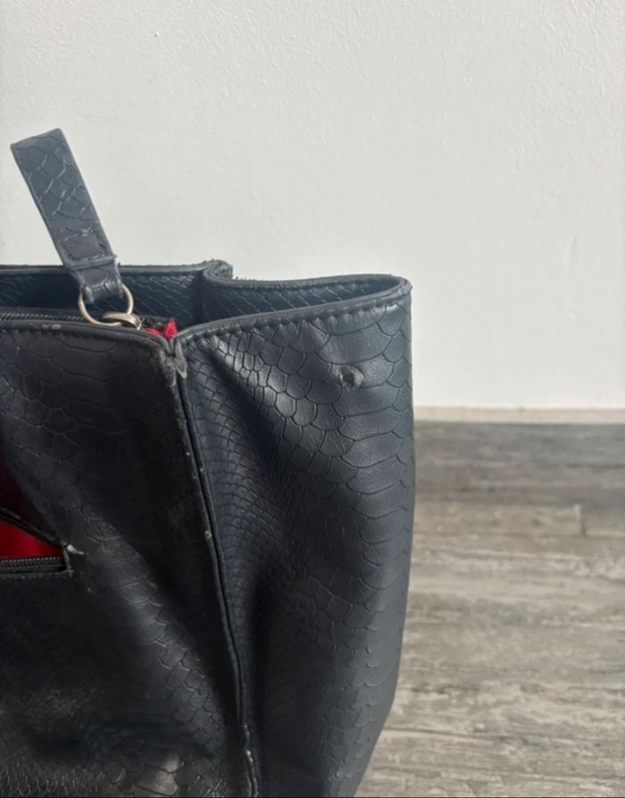 Sac noir à main/ fourre tout / sac de cours - photo numéro 7