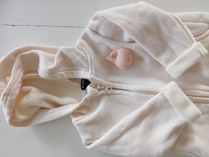 Veste blanc Kiabi 6 mois - photo numéro 2