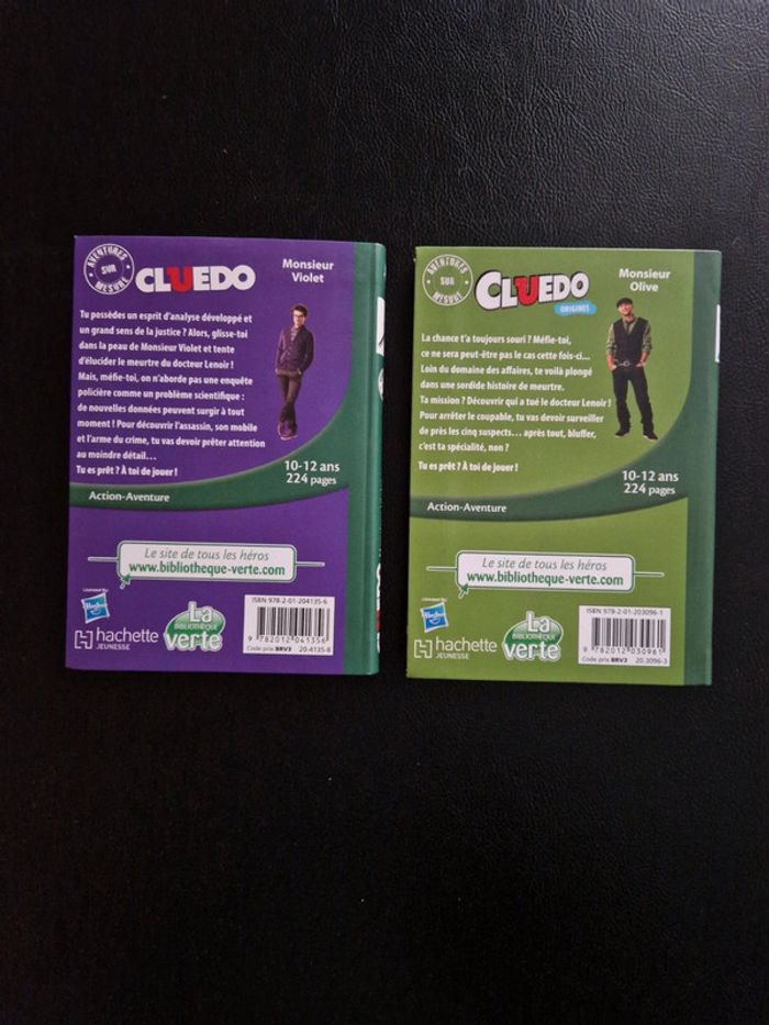 Lot de 2 livres Cluedo Monsieur Olive et Monsieur Violet - photo numéro 2