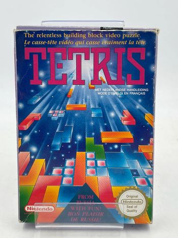 Jeu vidéo Tetris en boîte sur console Nintendo Nes