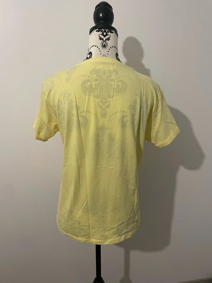 T-shirt à manches courtes jaune motifs femme rouge multicolore neuf Arub Fashion taille XS - photo numéro 5
