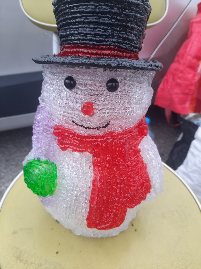 Lampe bonhomme de neige