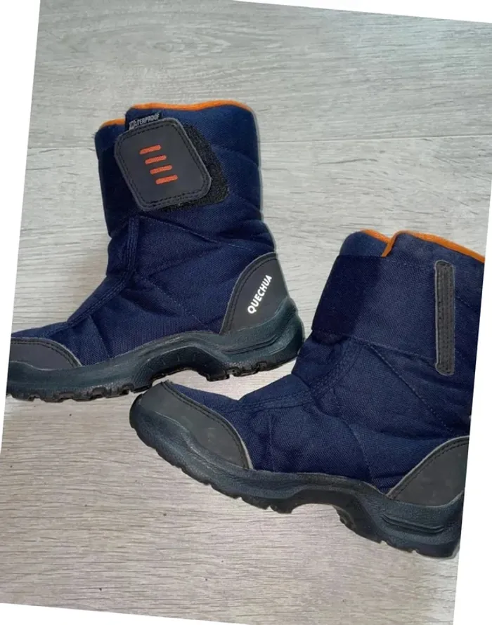 Paire d'après ski ou boots avec doublure chaude et scratch pour fermer garçon taille 29 - photo numéro 2