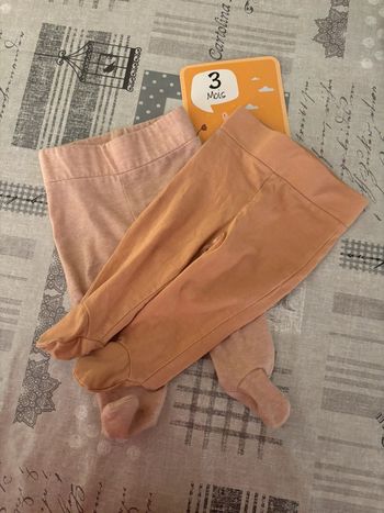Lot 2 pantalon avec pied