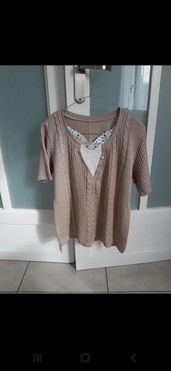 Pull marron beige 40