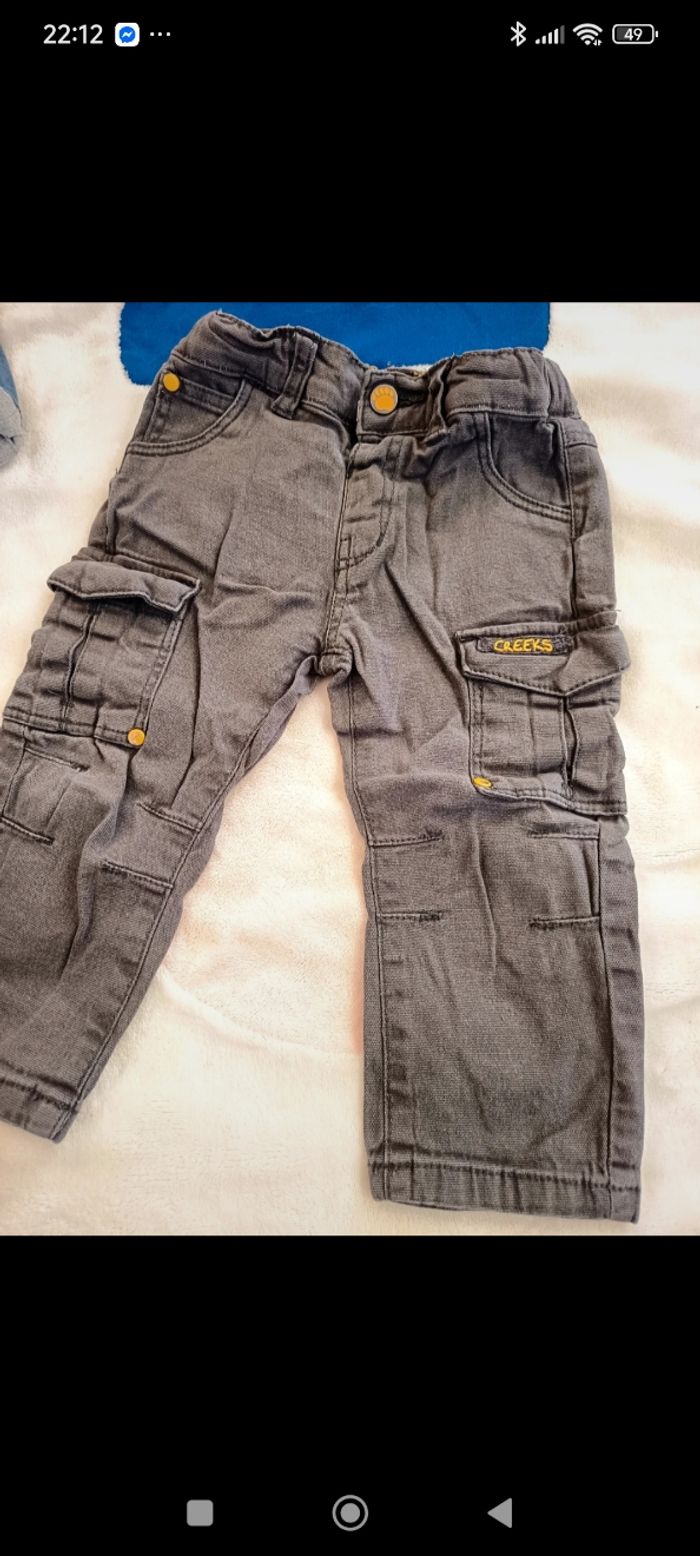 Lot jeans chauds et doublés 12 mois - photo numéro 3