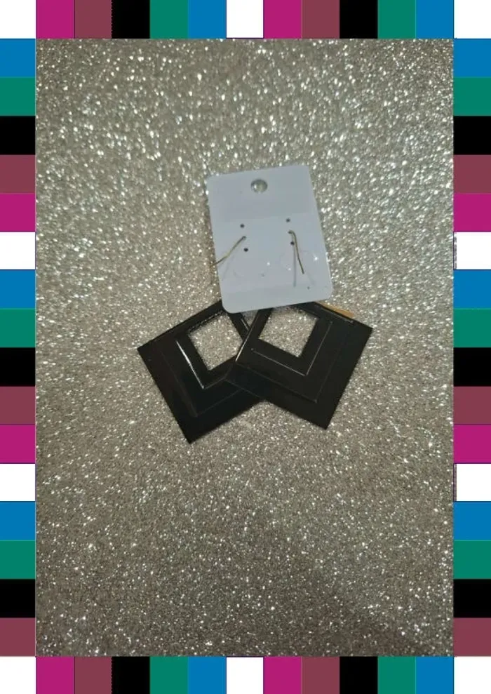 Boucle d'oreille losange - photo numéro 3