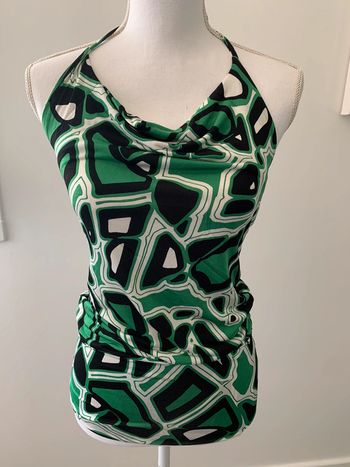 Débardeur psychédélique vert Vintage TS