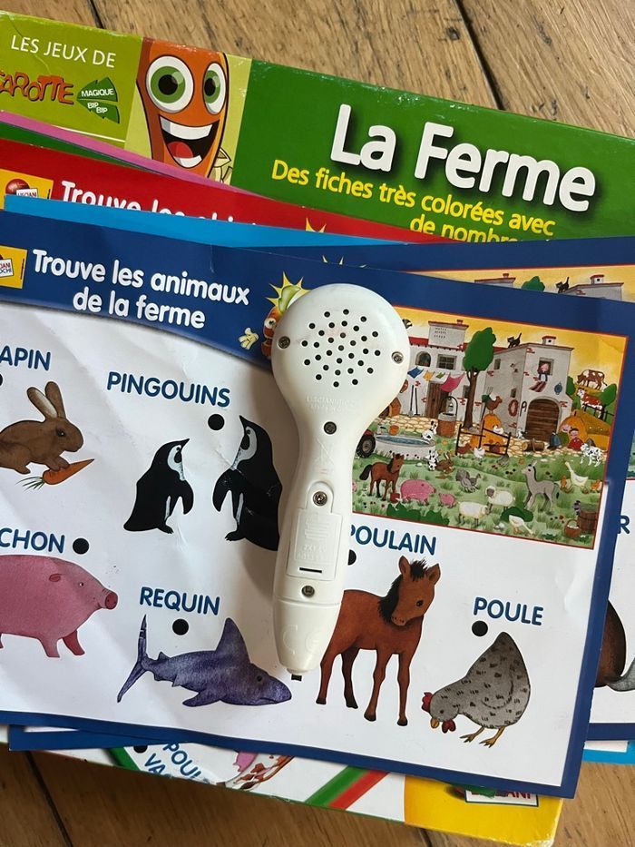 Les jeux Carottes La ferme 16 fiches avec stylo électronique Lisciani 3/6 ans - photo numéro 3