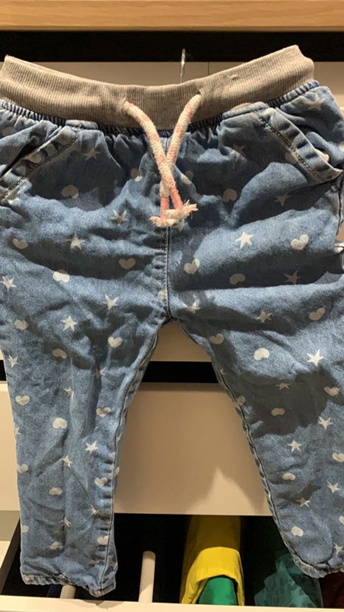 Pantalon jeans doublé