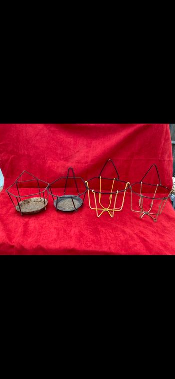 Support mural à plantes vintage