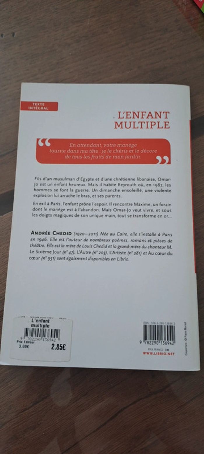 (Réduction) Livre L'enfant multiple - photo numéro 2