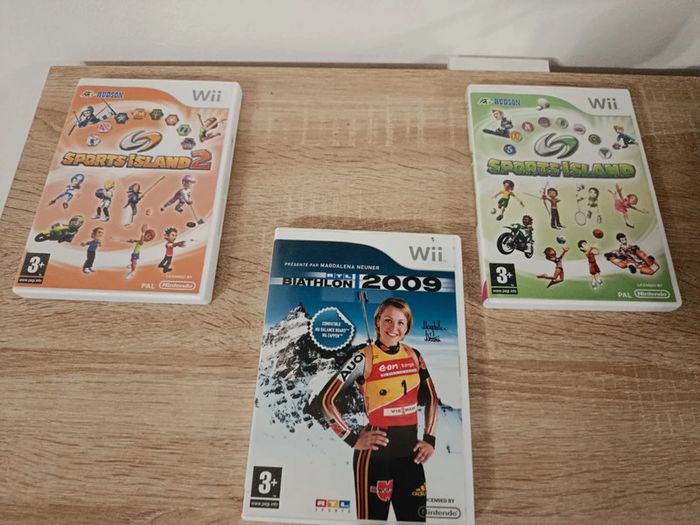 3 jeux Wii état comme neuf