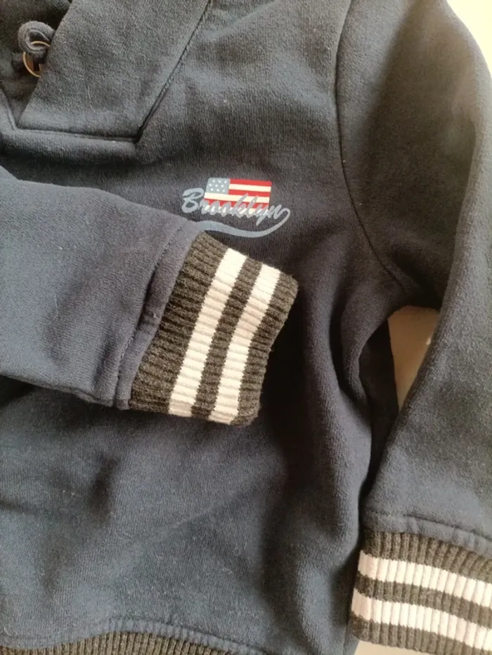Sweat col châle 2ans - photo numéro 4