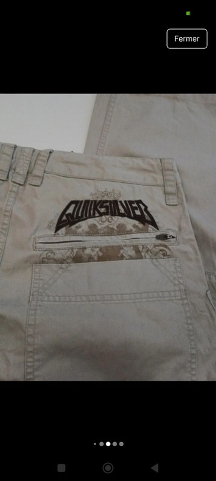 Pantalon jeans randonnée homme Quiksilver taille 46 jambes larges rétro vintage - photo numéro 10