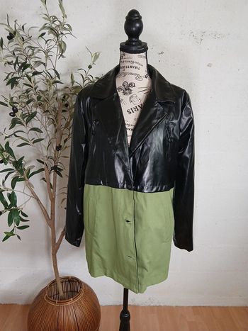 🖤💚 Veste noire & verte bi-matière – Taille 40/42 – Marque Awesta