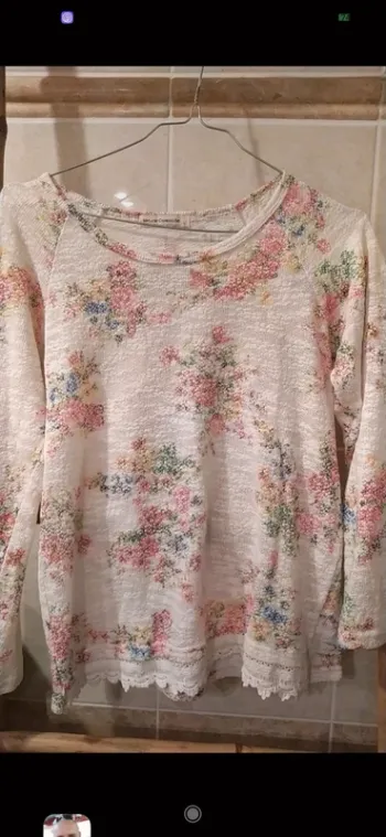 Pull S dentelle et fleurs 🌷