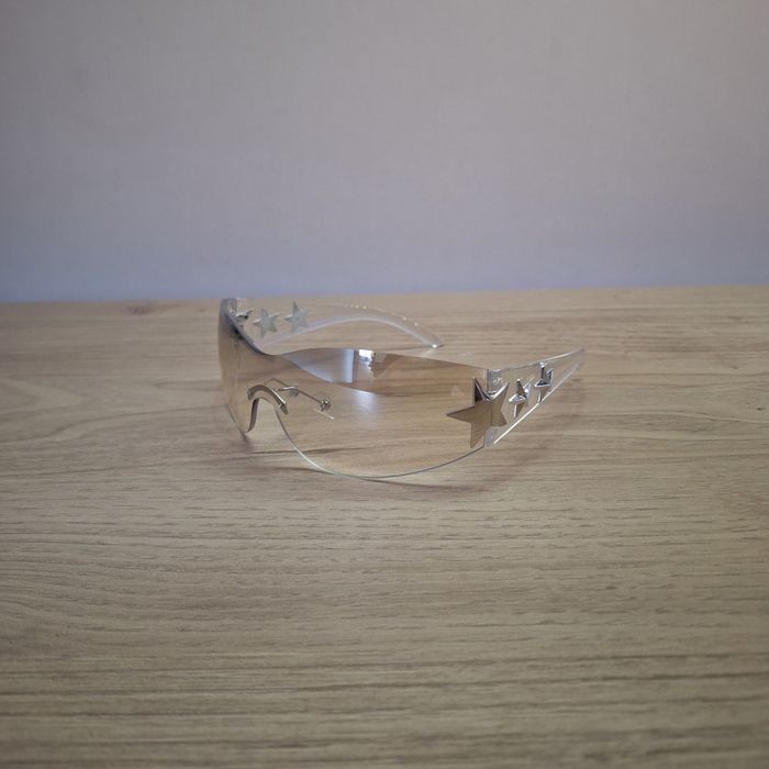 Lunettes de Soleil Transparent Etoile - Y2K Vintage 90s-2000s - Unisexe Sunglasses - Verres Teintés