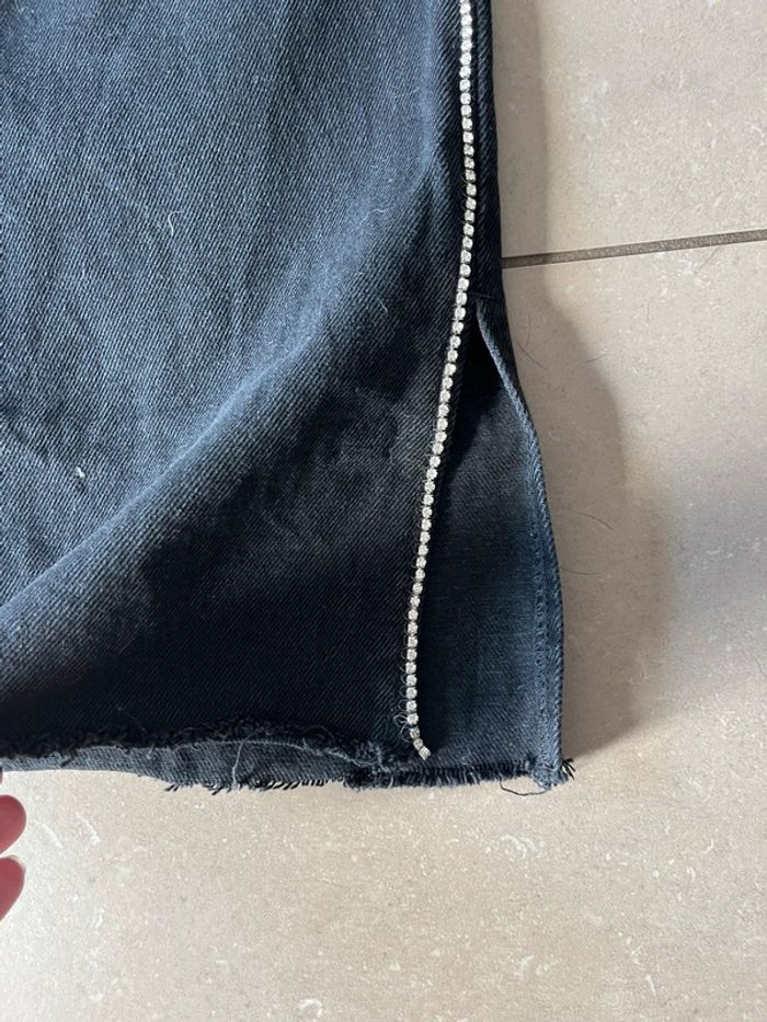 Jean noir strass Zara XS - photo numéro 2