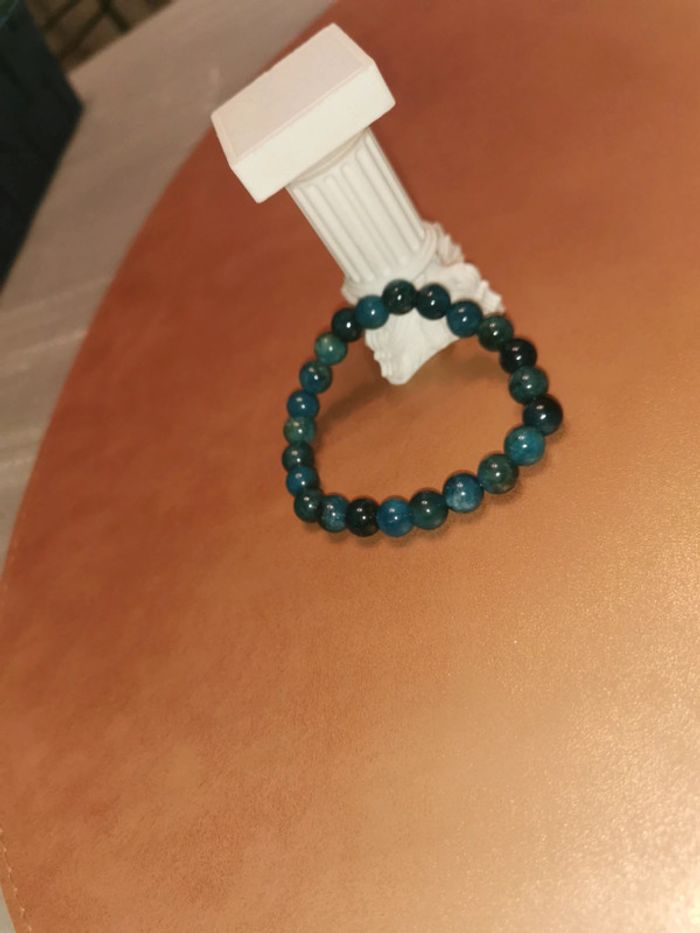 Bracelet pierre 8mm bleu